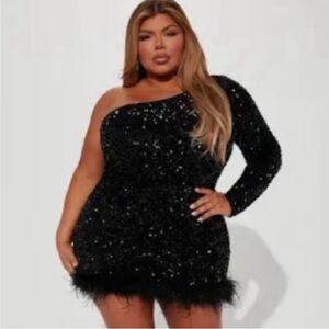 Fashion nova giada sequin mini dress never worn